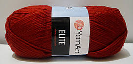 Нитки пряжа для в'язання акрилова ELITE YarnArt Еліт Ярнарт № 43 - бордо