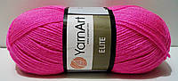 Нитки пряжа для вязания акриловая ELITE YarnArt № 174 - яркий розовый