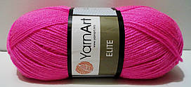 Нитки пряжа для в'язання акриловаELITE YarnArt № 174 - яскравий рожевий