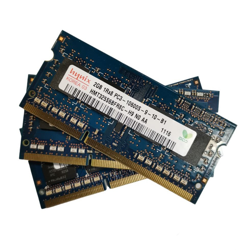 Пам'ять для ноутбука SoDIMM DDR3 2Gb 1Rx8 PC3-10600S-9-10-B1 Hynix HMT325S6BFR8C | Б/В