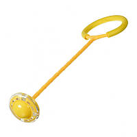Нейроскакалка с колесом на одну ногу 62 см светится желтый