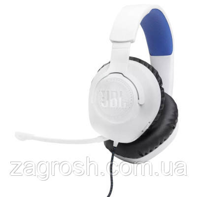 Promo Ціна! Навушники JBL Quantum 100P for PS White (JBLQ100PWHTBLU) - тільки на ZaGrosh.com.ua, фото 1