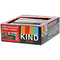 KIND Bars, Kind Plus Dark Chocolate Cherry Cashew + Antioxidants, 12 bars 1.4oz (40g) each KIN-17150 Киев