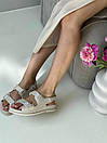 Сандалі жіночі бежеві Chanel "Dad" sandals (04257), фото 5