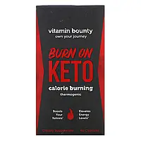 Vitamin Bounty, Burn On Keto, термогенное средство для сжигания калорий, 60 капсул VAB-00844 Киев