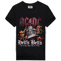 Футболка чёрная AC/DC ''Hells Bells' Vintage Look Tee