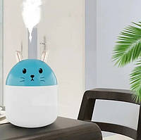 Увлажнитель воздуха и ночник Котик 2в1 Humidifiers с подсведкой, ультразвуковой Голубой