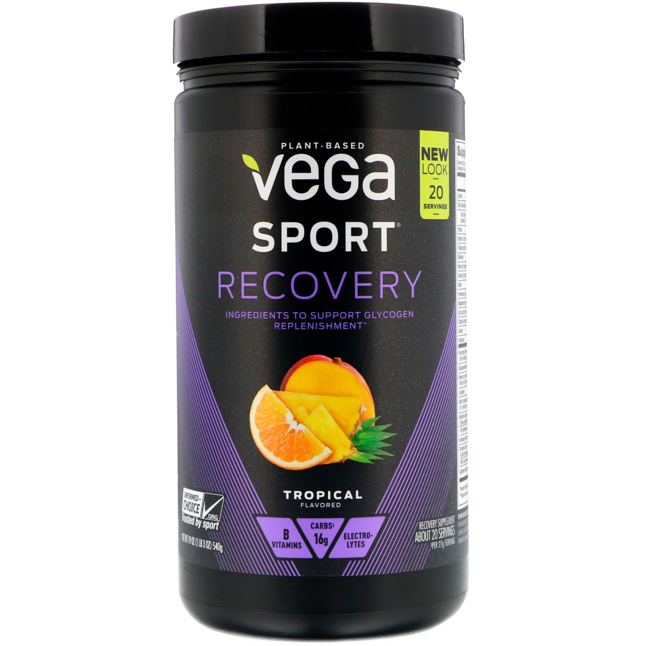 Vega, Sport, прискорювач відновлення, смак тропічних фруктів, 540 г (19 унцій), Київ