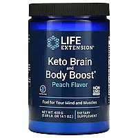 Life Extension, Keto Brain and Body Boost, Peach Flavor, 14.1 oz (400 g) Киев