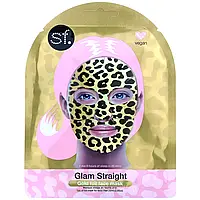 SFGlow, Glam Straight, тканевая маска для лица с золотой фольгой, 1 шт, 25 мл (0,85 унции) Киев