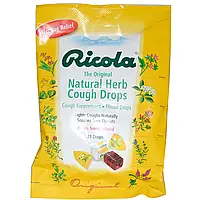 Ricola, ьные натуральные леденцы от кашля с травами, 21 капля RIC-07917 Киев