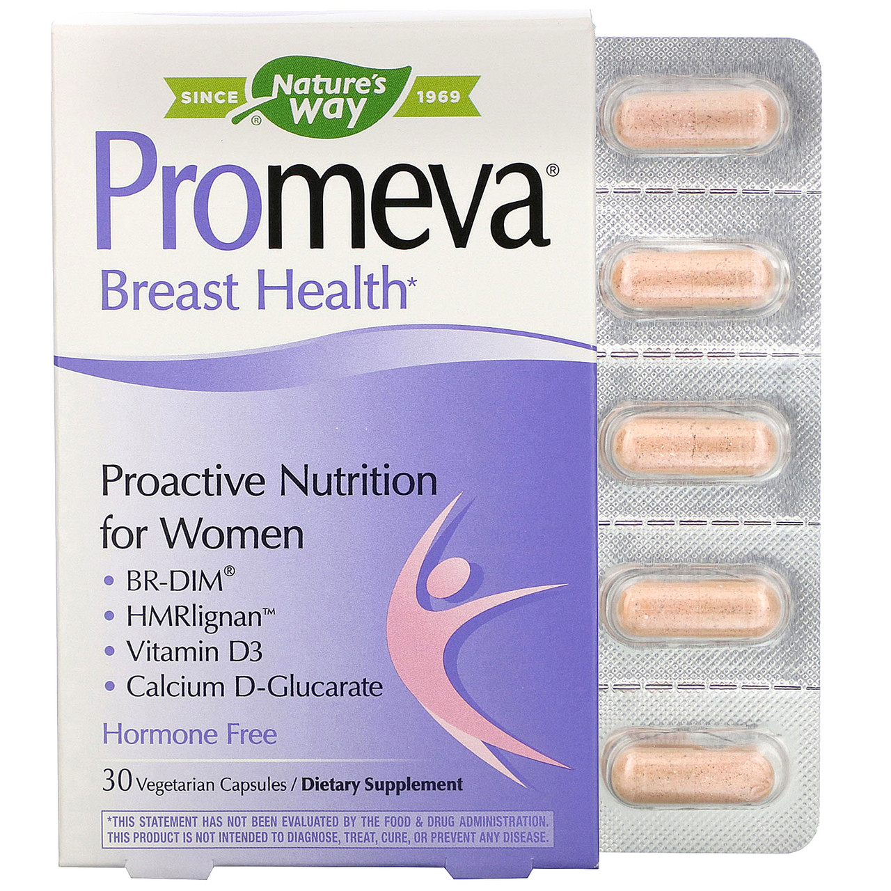 Nature's Way, Promeva, для підтримки здоров'я грудей, 30 рослинних капсул, Київ