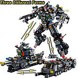 Конструктор Panlos 633060 "Трансформер. Поліцейська техніка 35в1" 832 деталі, фото 4