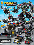 Конструктор Panlos 633060 "Трансформер. Поліцейська техніка 35в1" 832 деталі, фото 5