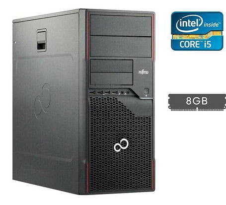 Системний блок Fujitsu Esprimo P710 E90+ Tower / Intel Core i5-2500 (4 ядра по 3.3 — 3.7 GHz) / 8 GB DDR3 / no, фото 1
