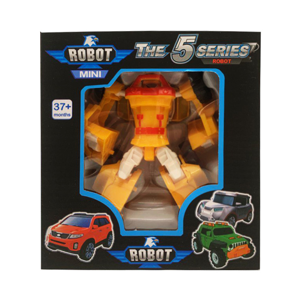 Ігровий трансформер транспорт TOBOT W339, 12 видів Жовтогарячий