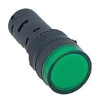 Лампа AD16DS d16mm зелена 110V AC/DC TNSy
