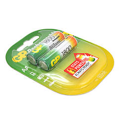Акумулятор АA GP 180АAHC-2UE2, 1800 mAh, 2 шт. у блістері,ціна за блістер