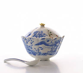 Цукорниця з ложкою "Hybrid" порцелянова