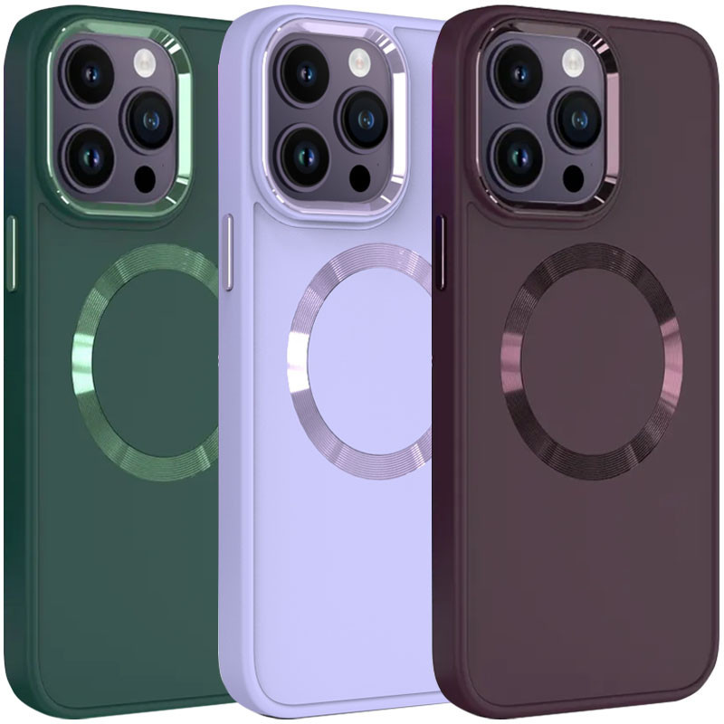TPU чохол Bonbon Metal Style with MagSafe для Apple iPhone 14 Pro Max (6.7")