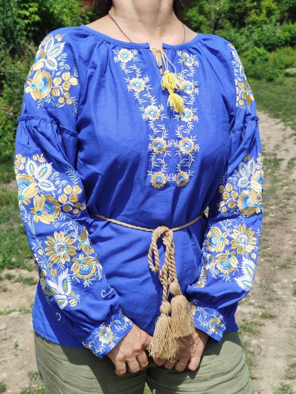 Вишиванка жіноча на льне "Яна  40-58 р-ри, фото 1