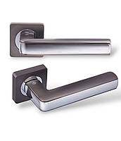Ручки дверные Gavroche CROMIUM A1 MBN/CP графит/хром (для межкомнатных дверей)