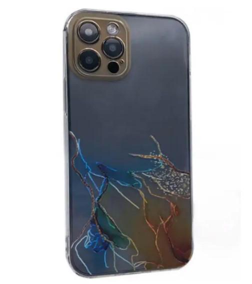 Чохол накладка Marble design TPU Case для Apple iPhone 12 Pro Orange, фото 1