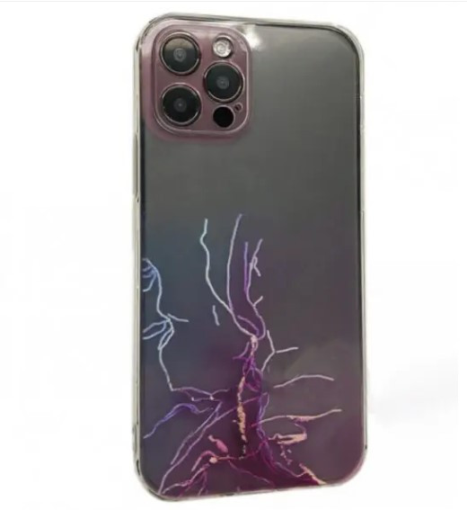 Чохол накладка Marble design TPU Case для Apple iPhone 12 Pro Purple, фото 1