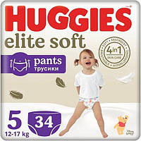 Подгузники-трусики Huggies Elite Soft Pants 5 12-17кг 34шт
