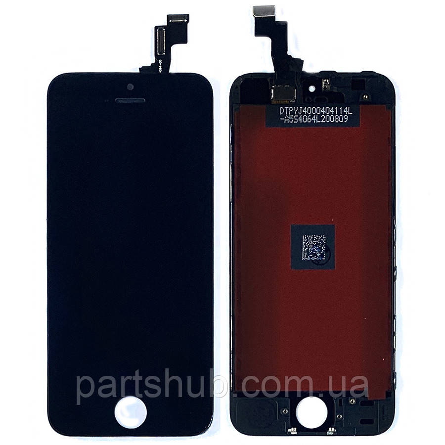 Дисплей (екран) Apple iPhone 5S SE з тачскріном (чорний AAA), фото 1