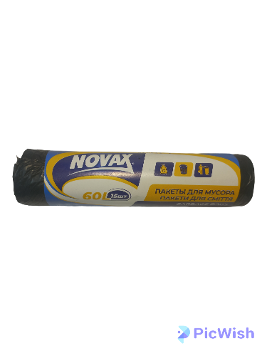 Пакети для сміття Novax 60л 15 шт