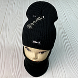 М 91030. Комплект зимовий для дівчинки шапка і снуд "MILANO" , різні кольори (2-12 років), фото 6