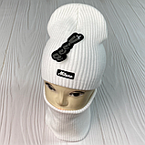 М 91030. Комплект зимовий для дівчинки шапка і снуд "MILANO" , різні кольори (2-12 років), фото 3