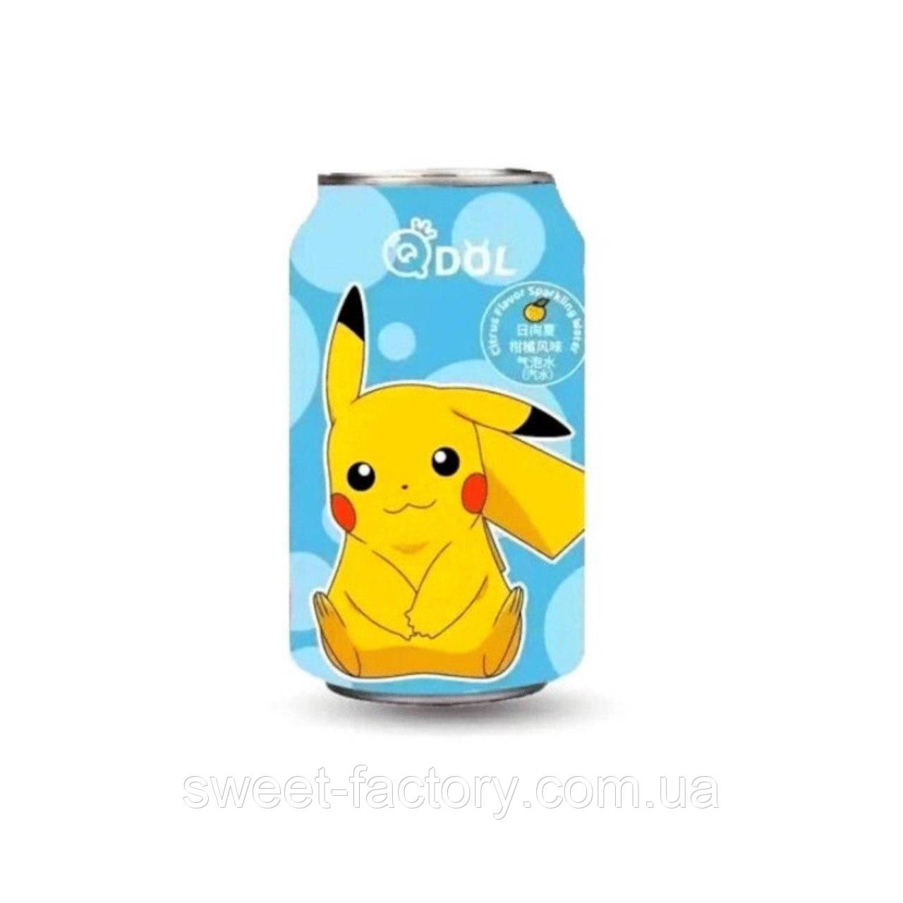 Газировка QDol Pokemon Pikachu Citrus China 330ml, фото 1