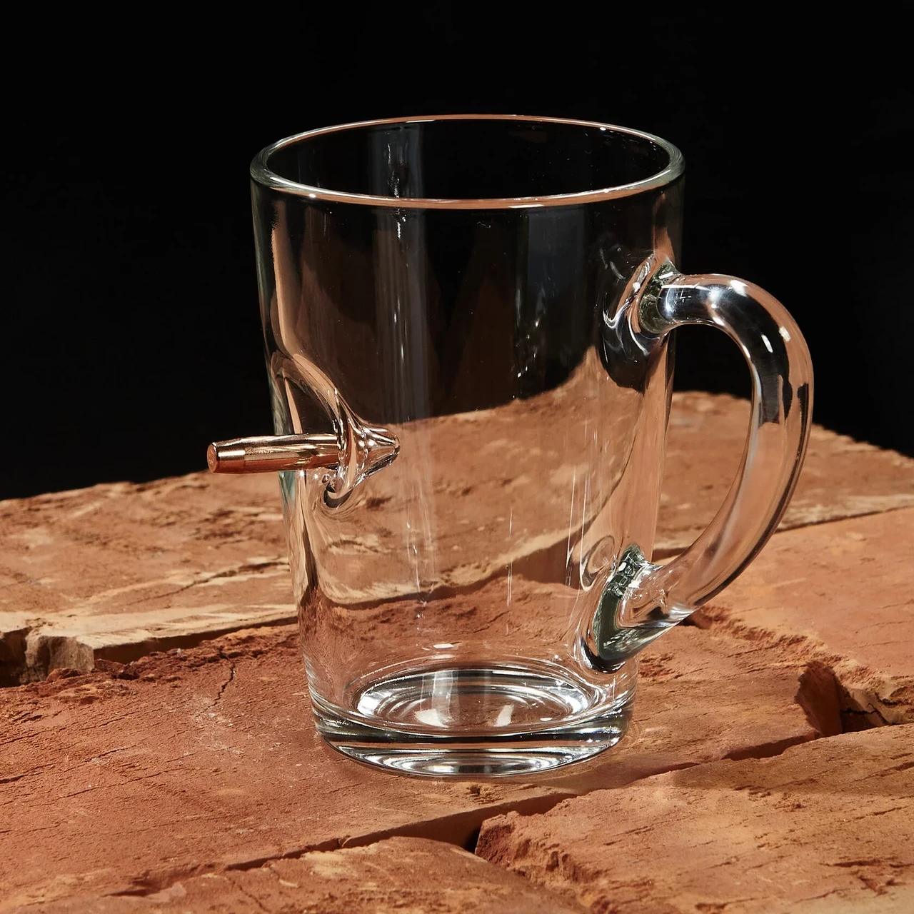 Сувенірна Чашка зі справжньою кулею прозора 310 мм, фото 1