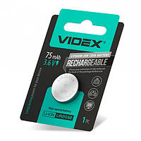 Аккумулятор литиевый Videx LIR2032 1шт BLISTER CARD CH