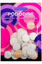 Змінні файли для педикюрного диску STALEKS PRO PODODISK, PDF-15-320w, розмір S, 320 гріт, 50 шт