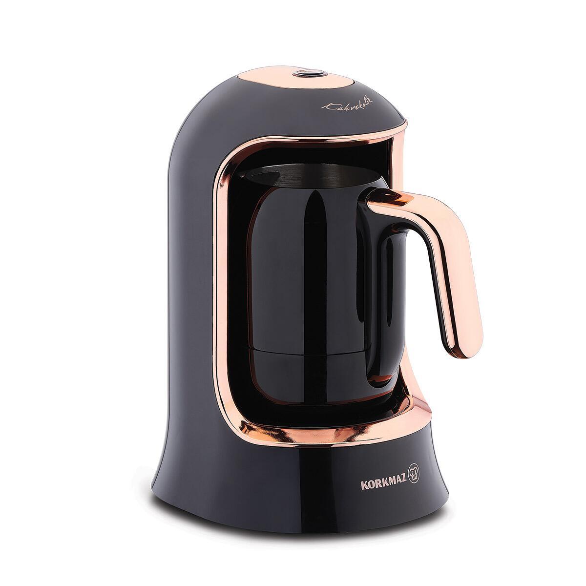 Електрична кавоварка для кави по-турецьки Korkmaz Kahvekolik Deluxe Black/Rosegold (A860-09)