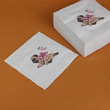 Серветки паперові сервірувальні дитячі святкові з малюнком "Мопс" 40*40см 10 шт, фото 5
