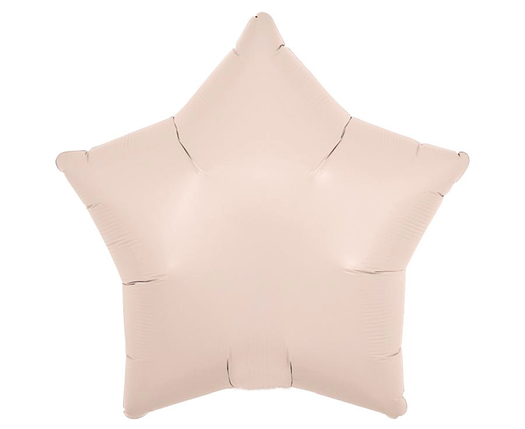 Куля фольгована зірка 45см (18") | Бежевий, фото 1