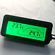 Автомобільний цифровий термометр гігрометр 12 В автомобільний годинник, фото 2