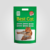 Наполнитель BEST CAT силикалевый, GREEN APPLE 10л