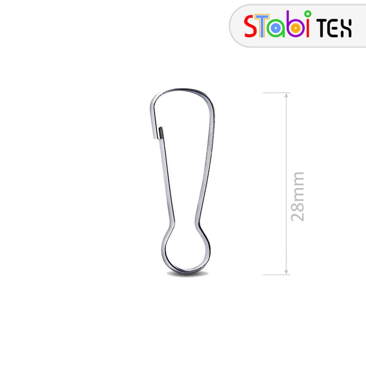 Карабін 28мм вісімка Нікель