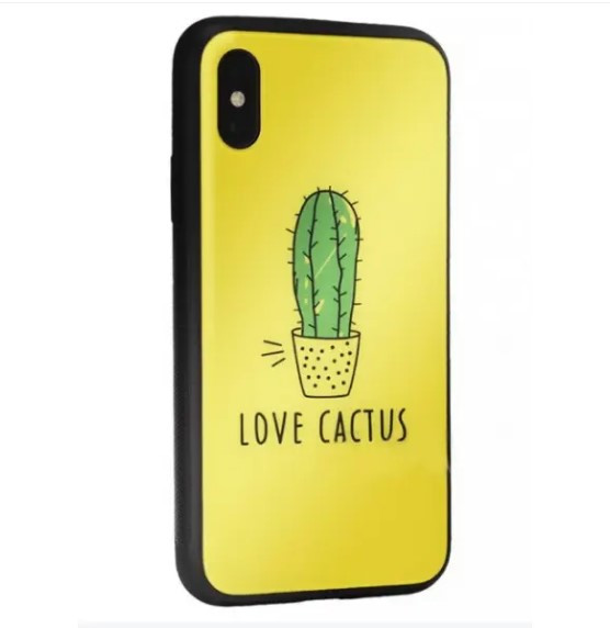 Чохол накладка Glass with TPU Case для iPhone Xs Max 6.5" Cactus, фото 1