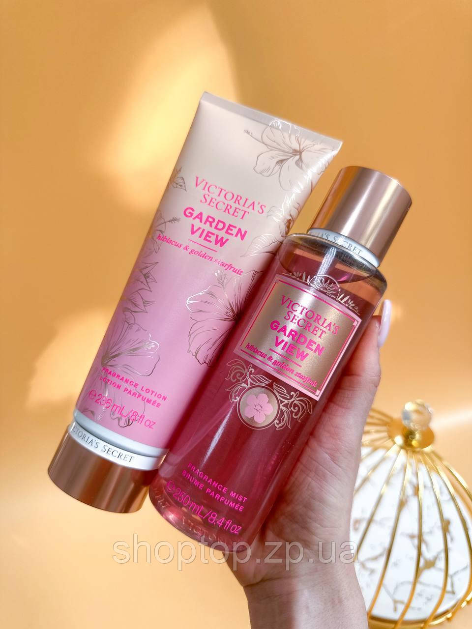 Подарунковий набір Victoria's Secret GARDEN VIEW Лосьйон 236 мл + Міст 250 мл