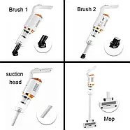 Бездротовий вертикальний акумуляторний ручний пилосос 2 в 1 Wireless vacuum cleaner MA2304-27, фото 6