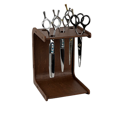 Дерев'яна підставка для перукарських ножиць Scissors Wooden Stand (08320-TR)