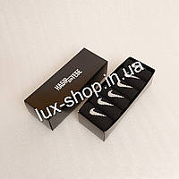 Носки Nike / Найк в коробке 6 пар черные (спортивные, не короткие) размер 40