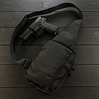 Тактична сумка з кобурою барсетка для зброї тактичний слінг на липучці, фото 3
