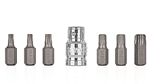 Набір біт із тримачем TORX T25-T55 (сталь S2) 7 шт. GEKO G10039